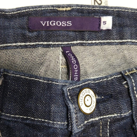 Vigoss London BootCut Jeans Juniors 5 Stretch A117 - Picture 5 of 8